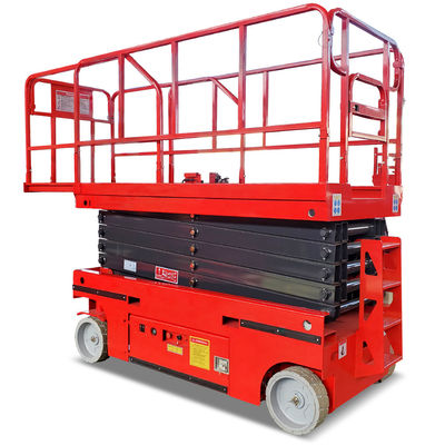 Elevador eléctrico de tijeras con peso del cargador de aproximadamente 2000 kg y necesidades de elevación profesionales
