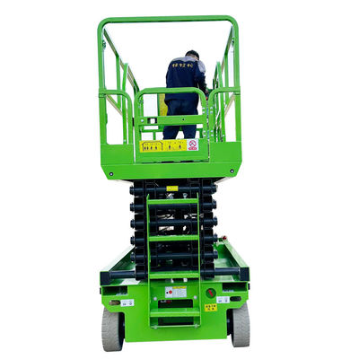 2000 kg remolque de batería hidráulica móvil elevador eléctrico de tijeras para plataforma de trabajo aéreo