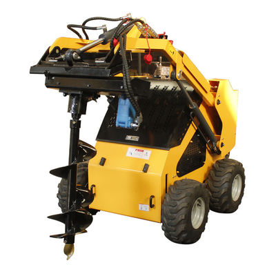 Máquinas pequeñas para la agricultura Mini excavadora rueda tipo Mini Skid Steer con motor Stratton