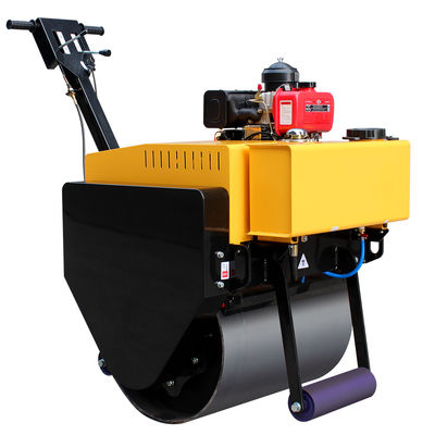 20KN Excitante Fuerza HQ-YL600 tambor único Mini Caminar Detrás de Vibración de la Ruta Roller Compactor de rodillos de mano