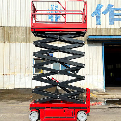 Plataforma de trabajo aéreo autopropulsada de 8 m con batería y potencia de elevación de 48 V/4,5 kW