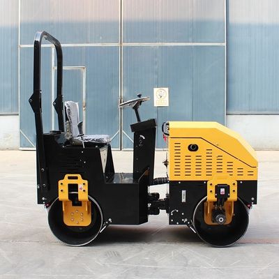 Compactor de doble tambor con rodillo vibratorio de 1 tonelada para la compactación del suelo en plantas de fabricación