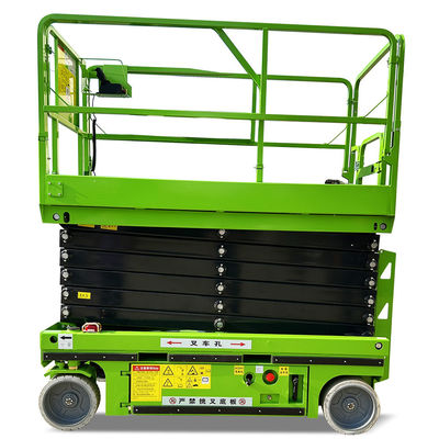 4m 10m 12m elevador de mesa hidráulico móvil motor diesel de un solo conductor persona elevador de tijeras para terrenos accidentados