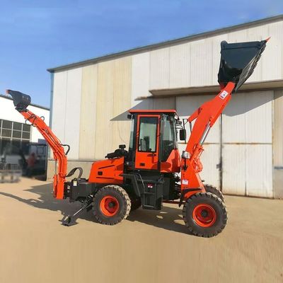 Alta eficiencia de funcionamiento Compacto de carga de retroexcavadora con BOXINHUASHENG válvula hidráulica