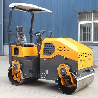 3000 kg de tambor doble mini rodillo con frecuencia de excitación de 70Hz y funcionamiento suave