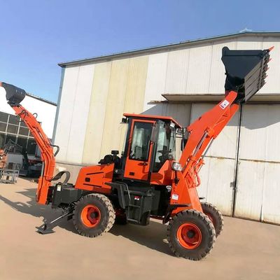 3 cbm Bucket Backhoe Loader Máquina de movimiento de tierra con cilindro hidráulico CHAOSHUN