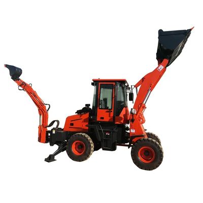 3 cbm Bucket Backhoe Loader Máquina de movimiento de tierra con cilindro hidráulico CHAOSHUN
