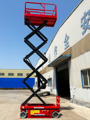400 mm*2400 mm Moving Crawler Manlift móvil para trabajos aéreos en plataformas altas 5m-14m