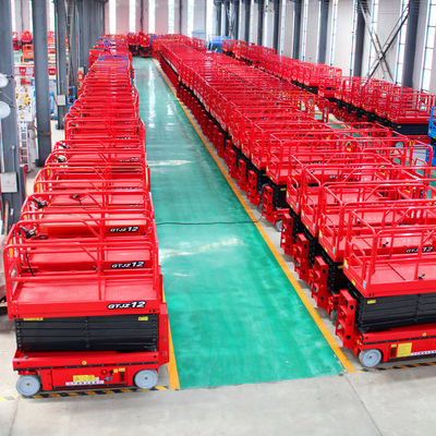400 mm*2400 mm Moving Crawler Manlift móvil para trabajos aéreos en plataformas altas 5m-14m