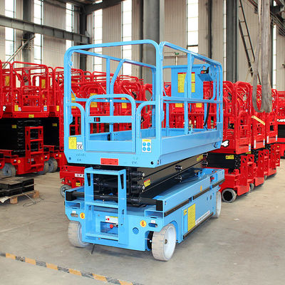 400 mm*2400 mm Moving Crawler Manlift móvil para trabajos aéreos en plataformas altas 5m-14m