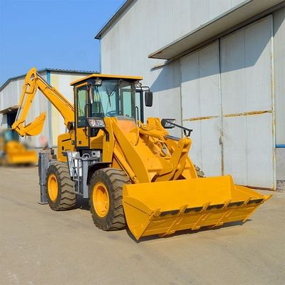 Compacto 4x4 chino Mini Excavadora con bomba hidráulica BOXINHUASHENG