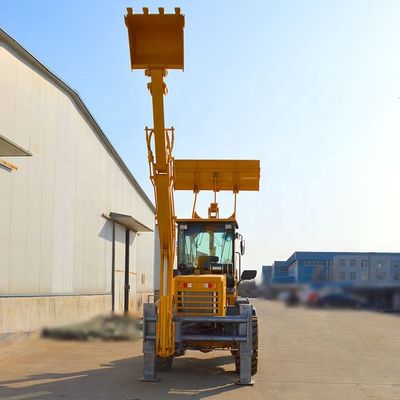 Compacto 4x4 chino Mini Excavadora con bomba hidráulica BOXINHUASHENG