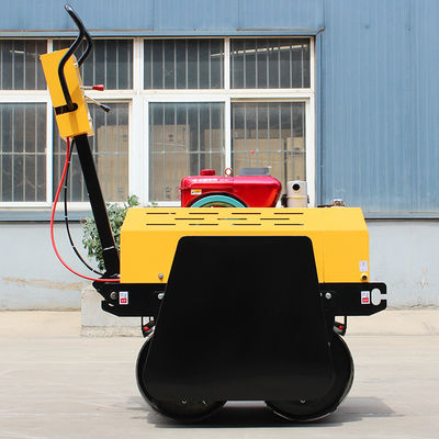 Largura de compactación de 600 mm Rodillo vibratorio para peatones pequeño para compactación
