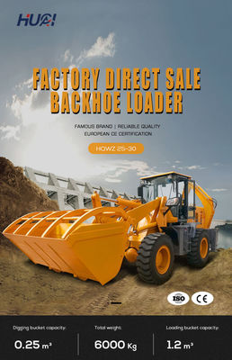 CHAOSHUN Hydraulic Cylinder Small Backhoe Loader para trabajos pesados y de construcción