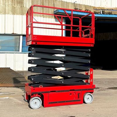 48V/4.5kw Potencia del motor 4-16m plataforma de tijeras móviles para aplicaciones industriales