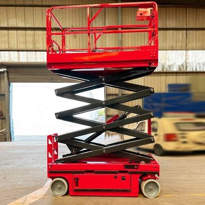 48V/4.5kw Potencia del motor 4-16m plataforma de tijeras móviles para aplicaciones industriales