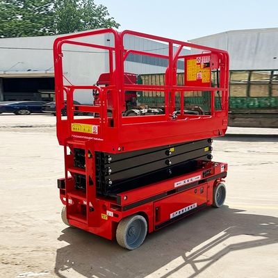 48V/4.5kw Potencia del motor 4-16m plataforma de tijeras móviles para aplicaciones industriales