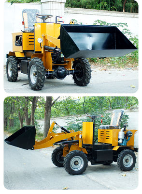 Pequeña Agricultura 850 kg Mini eléctrico delantero compacto cargador de ruedas de batería con precio asequible