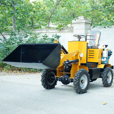 Inicio eléctrico 1000kg Cargador de retroexcavadora hidráulica Mini Cargador de extremo delantero con retroexcavadora
