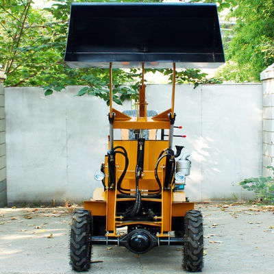 Inicio eléctrico 1000kg Cargador de retroexcavadora hidráulica Mini Cargador de extremo delantero con retroexcavadora
