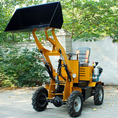 Inicio eléctrico 1000kg Cargador de retroexcavadora hidráulica Mini Cargador de extremo delantero con retroexcavadora