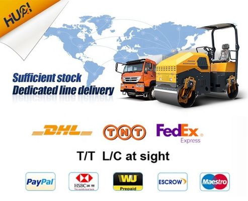 Capacidad de grado del 30% Roller de carretera de doble tambor pequeño con motor CHANGCHAI