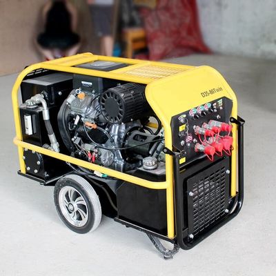 Unidad de energía hidráulica de 13 CV diesel o estación de gasolina con capacidad de tanque de combustible de 6,1 L