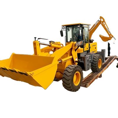 Trabajos de construcción Motor diésel Cargador frontal Cargador de retroexcavadora con cargador de ruedas de 3 toneladas