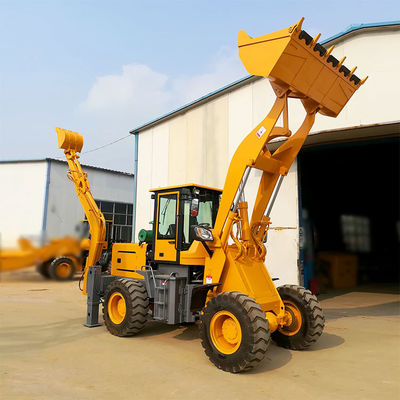 Trabajos de construcción Motor diésel Cargador frontal Cargador de retroexcavadora con cargador de ruedas de 3 toneladas