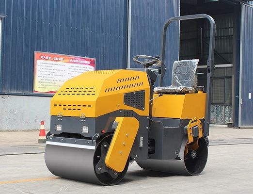Compactor de rodillos de doble tambor pequeño de 1,5-2 toneladas con modo de vibración hidráulica