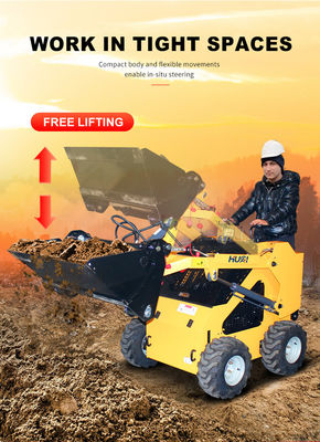 Potente mini cargador de dirección de 500 kg con pista de 15,7 kW y potencia máxima de 17,1 kW