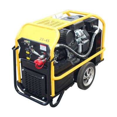 Unidad de potencia hidráulica de 23 CV con capacidad de tanque de combustible de 22L y presión hidráulica de 155 bar