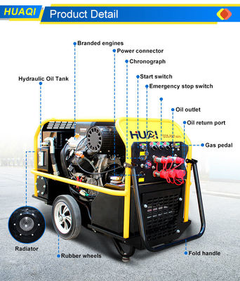Aguilador de tierra hidráulico 35HP Estación de energía hidráulica con capacidad de tanque hidráulico de 17,2 L