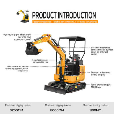 Velocidad nominal estándar Mini Excavadora Excavadora compacta con envío gratuito