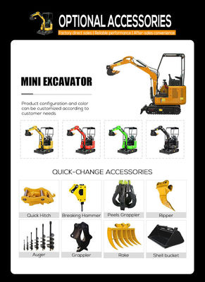 Velocidad nominal estándar Mini Excavadora Excavadora compacta con envío gratuito