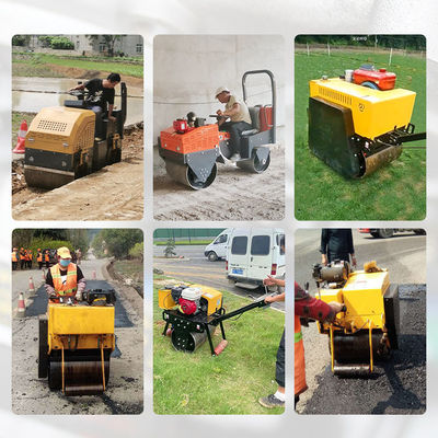 2 toneladas de rodillo vibratorio para la compactación del asfalto del suelo a una frecuencia de excitación de 70 Hz