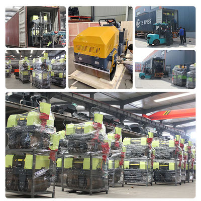 2 toneladas de rodillo vibratorio para la compactación del asfalto del suelo a una frecuencia de excitación de 70 Hz