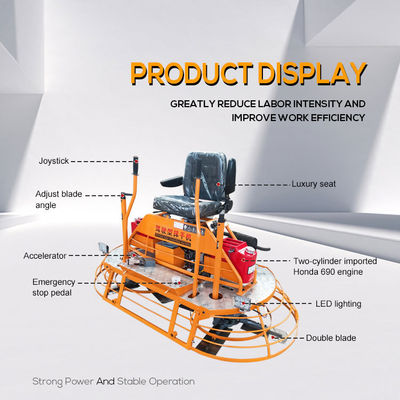 Control remoto 410 kg Gasolina eléctrica hidráulica Mini Power Trowel para la construcción