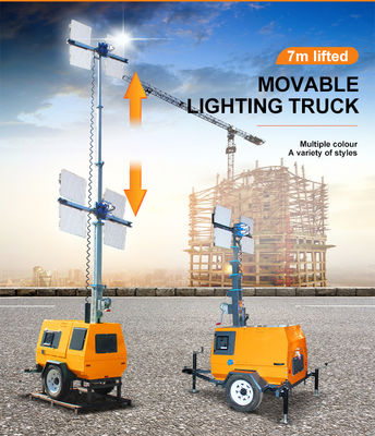 Luz de la torre de luz diésel multifunción exterior con temperatura de color de 3500K