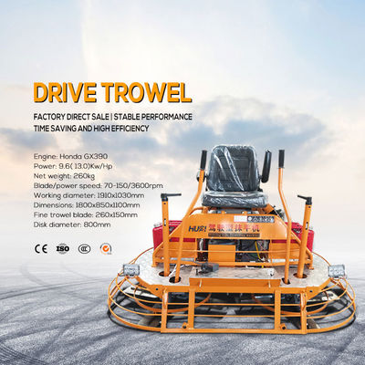 Diámetro del disco de 980 mm Trowel de potencia de conducción hidráulica completa con Honda GX690 y concreto