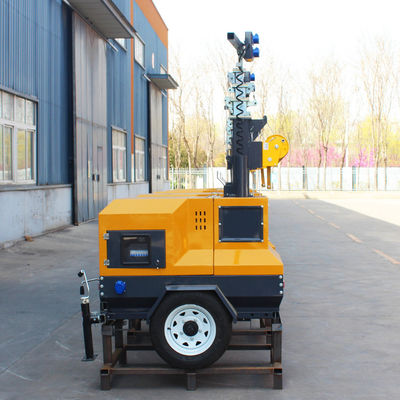 Iluminación industrial Generador de motor diesel LED portátil Torre de luz con CRI estándar