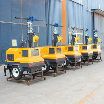 Iluminación industrial Generador de motor diesel LED portátil Torre de luz con CRI estándar
