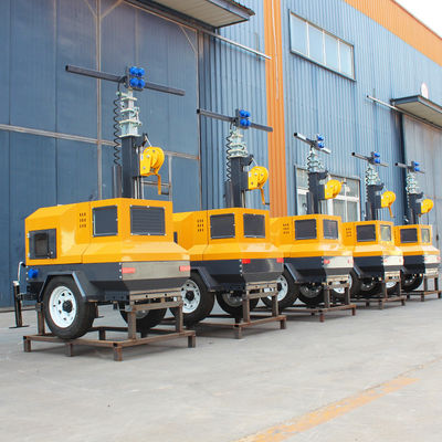 Iluminación industrial Generador de motor diesel LED portátil Torre de luz con CRI estándar