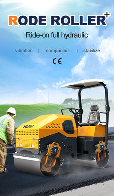 Capacidad de 40% de alto grado Roller de compactación vibratorio de doble tambor para compactación de carreteras