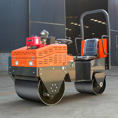 Roller mini vibratorio de alta potencia de 8 CV de 1 tonelada para la construcción de carreteras de pequeño tamaño