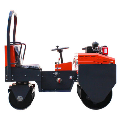 Roller mini vibratorio de alta potencia de 8 CV de 1 tonelada para la construcción de carreteras de pequeño tamaño