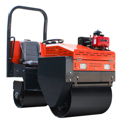 Roller mini vibratorio de alta potencia de 8 CV de 1 tonelada para la construcción de carreteras de pequeño tamaño