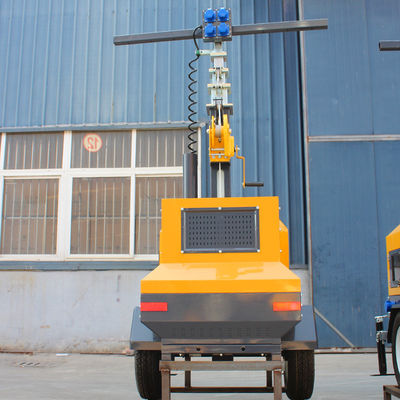 4000 Vida útil 65 lámpara Eficiencia luminosa Portable 7m Torre de iluminación solar