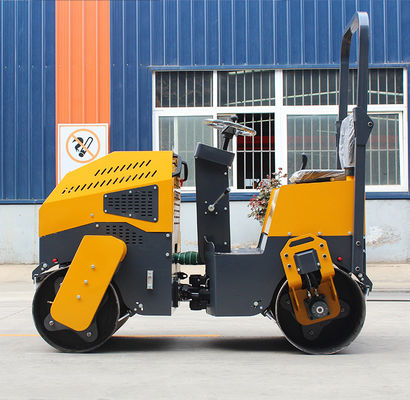 Compactor de asfalto vibrante de 1 tonelada con doble rodillo de tambor y motor ChangchaiL12