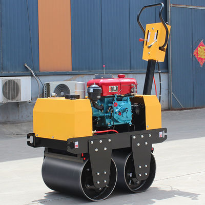 0.5 Toneladas de caminata detrás de tambor doble rodillo vibratorio rodillo con punto de venta único
